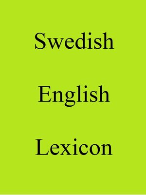 cover image of Swedish English Lexicon